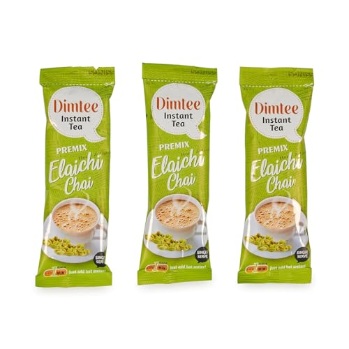 Image of Chaizup Dimtee 1 Min Instant Elachi Premix Tea - 30 Sachets | Elachi Flavours | 30 Servings | 375g