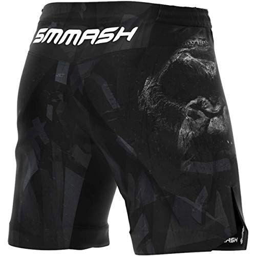 Foto von SMMASH MMA Shorts Herren Thaibox Muay Thai Hose Boxhose Sporthose Trainingsshorts Atmungsaktiv Kletterverschluss Abriebfest Ultraleicht