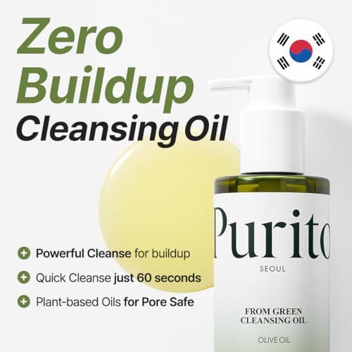 PURITO| From Green Cleansing Oil 6,76 fl.oz/200 ml Sanfter Gesichtsreiniger, tierversuchsfrei und vegan, aus der Natur gewonnene Öle (erneuert)