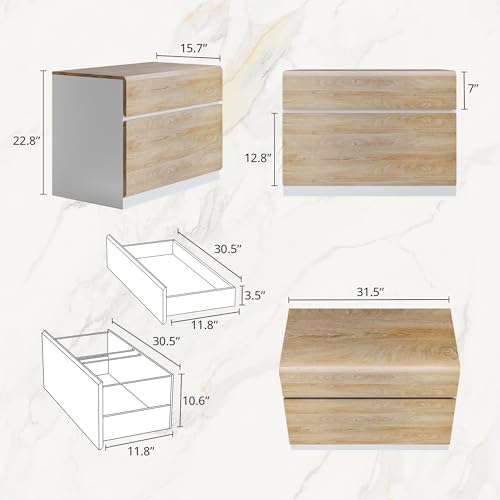 Image of ModernMate 2 Drawer Lateral File Cabinet for Home Office, 31.5W*23H