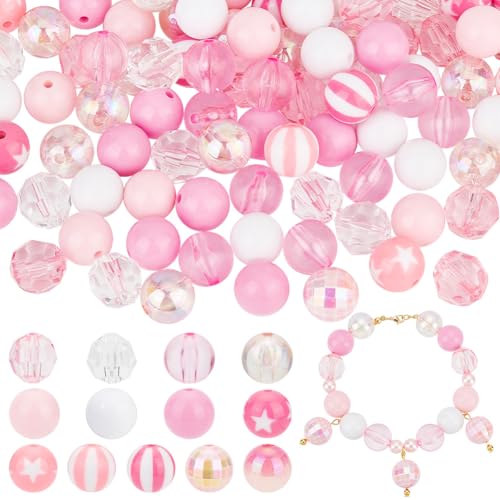 Amazon.co.jp: PH PandaHall 111個セット アクリルビーズ 16mm 13種