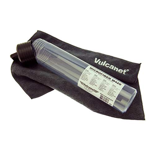 Vulcanet 3760169710062 M420 Microfibre Cloth, Black, 33 x 29 cm