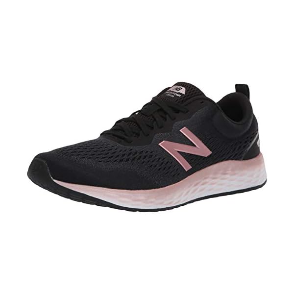 New-Balance-Womens-Fresh-Foam-Arishi-V3-Running-Shoe New Balance Women's Fresh Foam Arishi V3 Classic Running Shoe, Black/Peach Soda Metallic, 10