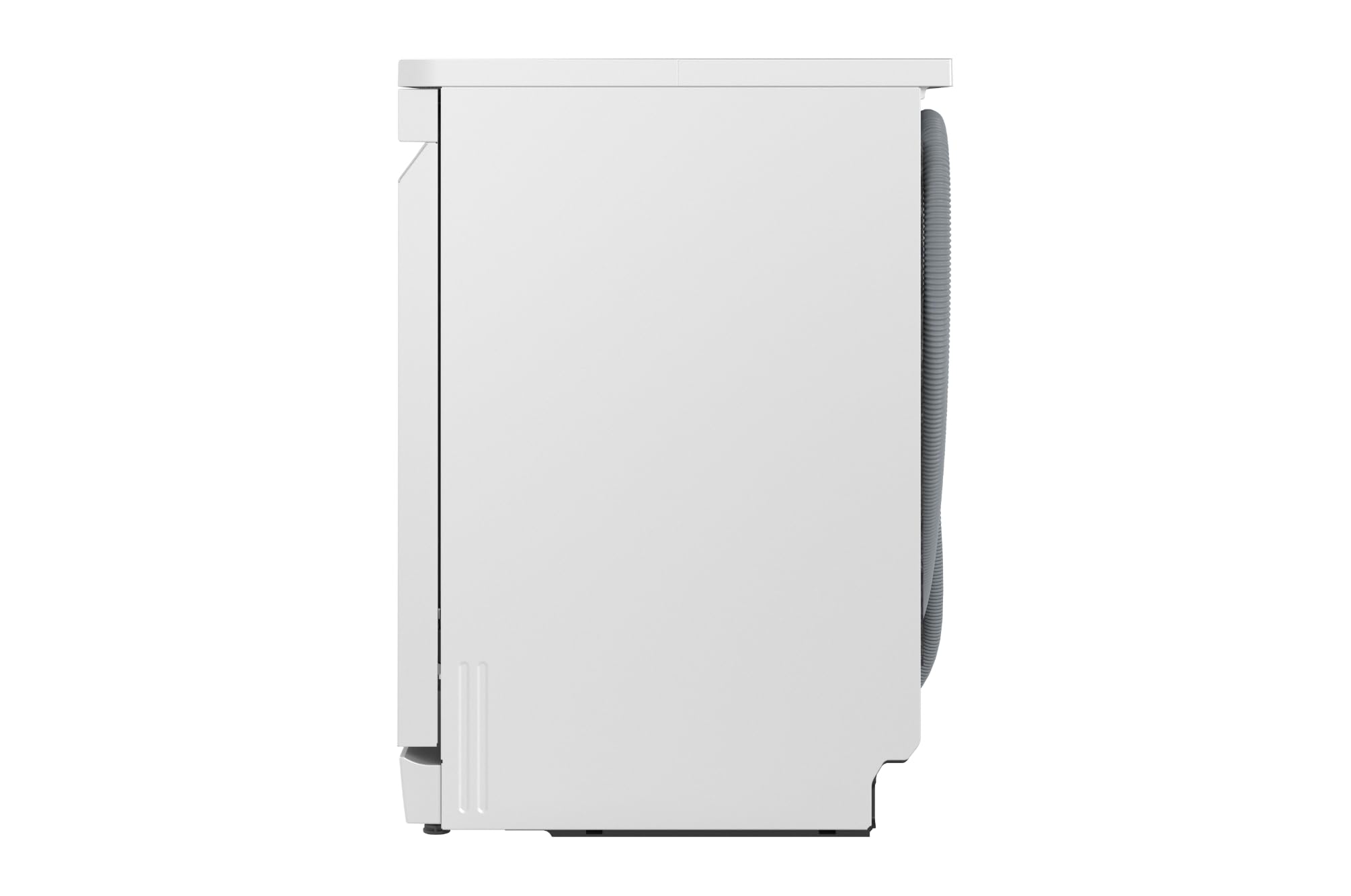 LG DF375HWS Lavastoviglie Libera Installazione Classe A, 14 Coperti, Lavaggio a Vapore TrueSteam, LED Esterno, Sistema QuadWash con 4 Bracci Irroratori, Serie 5, Auto-Apertura, 43dB, Wi-Fi, Bianco