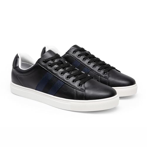 Bruno Marc Bruno Marc Men's Casual Dress Sneaker Business Casual Shoes Comfortable Lightweight Lace Up Fashion Sneakers,Size 10,Black,SBFS2417M