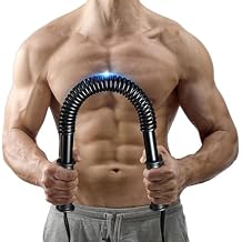 Power Twister Bar, Upper Body Strength Training Bar, Heavy Duty Arm Builder for Chest Shoulder Forearm Bicep and Shoulder Builder Spring Exercise Bar, 44lbs/66lbs/88lbs/110Ibs for Choice