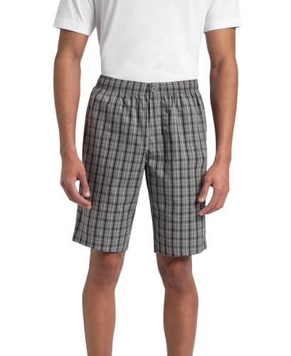 Image of Jockey 9005 Men's Super Combed Mercerized Cotton Woven Fabric Regular Fit Printed Bermuda with Side Pockets