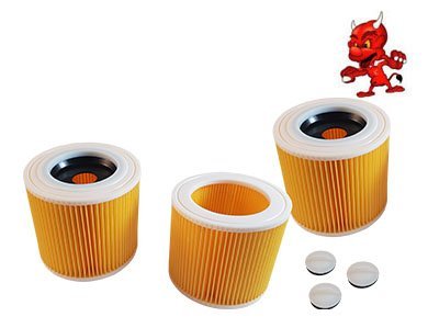 3 cartouches filtre pour Dewalt D27902 accessoire aspirateur rond