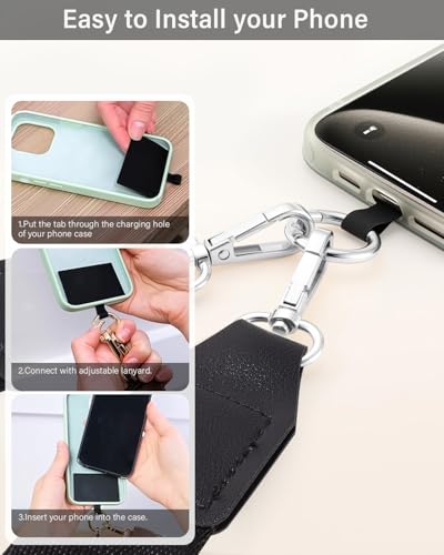 Image of 3 in 1 Strap for Bogg Bag& Clip and Go Strap for Phone with Wallet Crossbody Phone Lanyard Cellphone Lanyard for Women