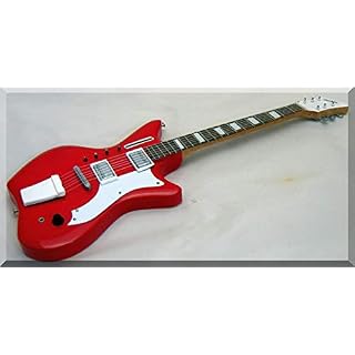 Jack White Guitare Miniature d'avion Blanc Rayures – Image 2