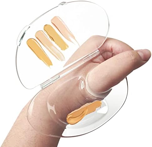 Makeup Mixing Palette Can Store Liquid Foundation Makeup Handheld Acrylic Palette Art nail Palette Pigment Transparent Makeup Palette For Foundation Make-up
