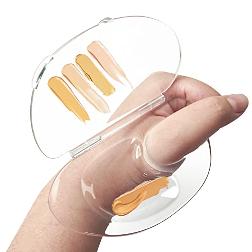 Makeup Mixing Palette Can Store Liquid Foundation Makeup Handheld Acrylic Palette Art Nail Palette Pigment Transparent Makeup Palette For Foundation Make-Up #TOP2
