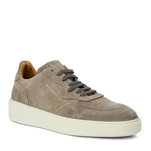 Image of Bruno Magli Men's Dezi Sneakers, Leather Shoes, Lace-Up Casual Shoes