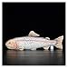 CJWSLYT Peluche réaliste en forme de poisson 40 cm (couleur : truite arc-en-ciel)