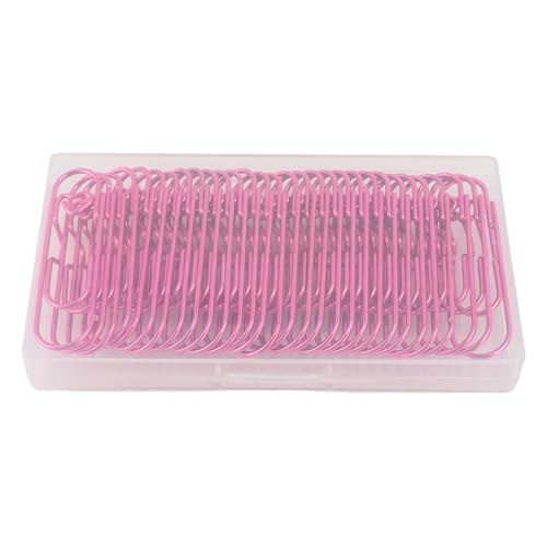 JHS-TECH Clip para bolígrafo, clips de metal grandes con corazón, bonito soporte portátil multifunción para cuadernos, diarios, portapapeles y papel, 30 unidades, verde (rojo rosa)