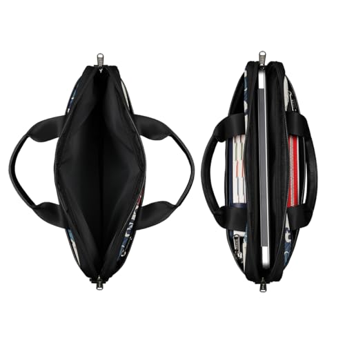 Funda para laptop de estilo retro japonés con diseño de olas del océano, para laptops de 15 pulgadas, bolso informático con correa para hombro, maletín profesional delgado para mujeres y hombres, bolso mensajero para trabajo, oficina y viajes miniatura 5