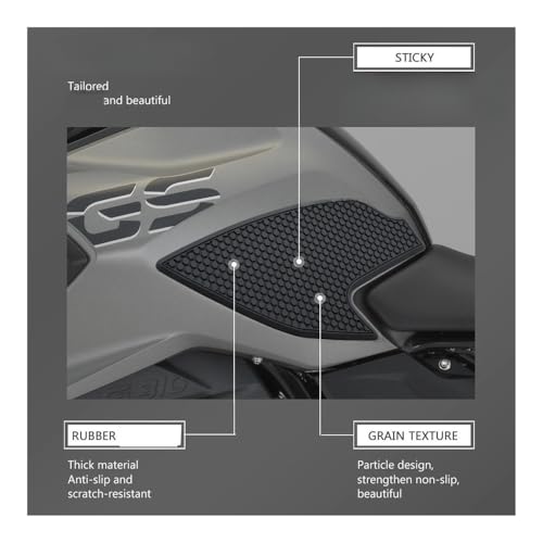 Autocollants latéraux G310 GS antidérapants pour stabiliser la conduite et protéger - 4
