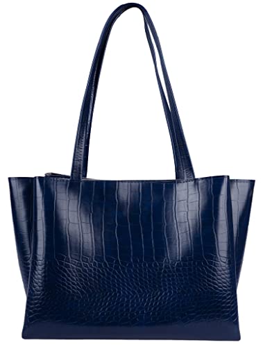 Image of Carrylux Large Capacity Croco Pattern Tote Bags For Womens Big Purses And Handbags Ladies Big Shoulder Bag