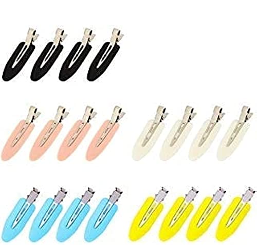 20 pieces No Bend Hair Clips, No Crease Hair Clips, Pin Curl Clips, Makeup Hair Clips for Hairstyle Bangs Waves Styling Makeup Application