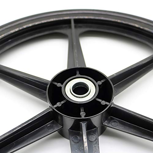 BAIVE BW 20x2 Inch Flat Free Cart Wheel, Replacement Tire for Wheelbarrow Cart, 2.44