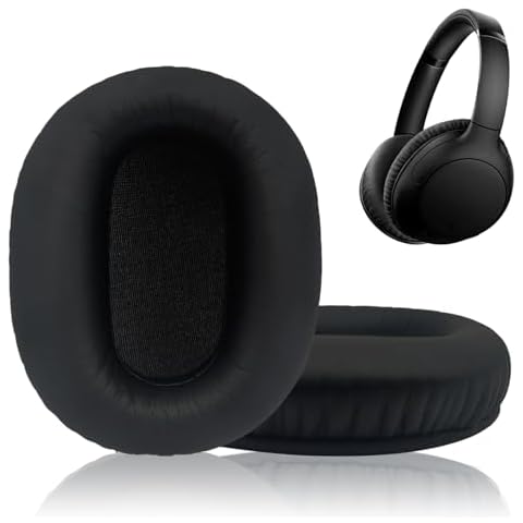 Replacement Ear Pads for Sony WH-CH720N/ WH-CH710N Noise Canceling Wireless Headphones, Ear Cushions, Headset Earpads, Ear Cups Cover (Black) Cover