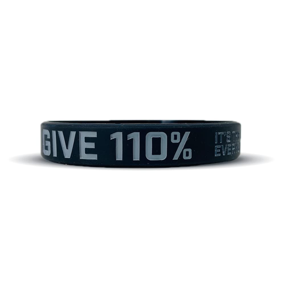 Motivational Wristbands - Standard & Youth Sizes! Perfect for Fitness, Sports, Work, Life. Wear Your Motivation! Sold Individually