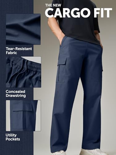 Image of XYXX Rove Ripstop Cargo | Solid Relaxed Fit | Wide Leg Cargo Pant for Men with 5 Pockets