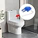 KUMGROT 2 Pcs Blue Universal Toilet Stopper Flapper Tank Flusher Replacement Kit Soft Durable PVC Toilet Flappers with Stainless Steel Chain, 3