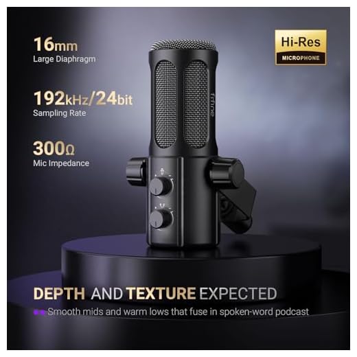 FIFINE Dynamic USB/XLR Podcast Microphone Set
