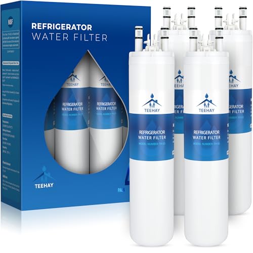 Image of TEEHAY ULTRAWF Water Filter Replacement, Compatible with Frigidaire ULTRAWF, Pure Source Ultra, Kenmore 9999, 469999, 46-9999, Frigidaire FPHB2899LF, FPHG2399MF, FPHN2899LF, 4 Pack