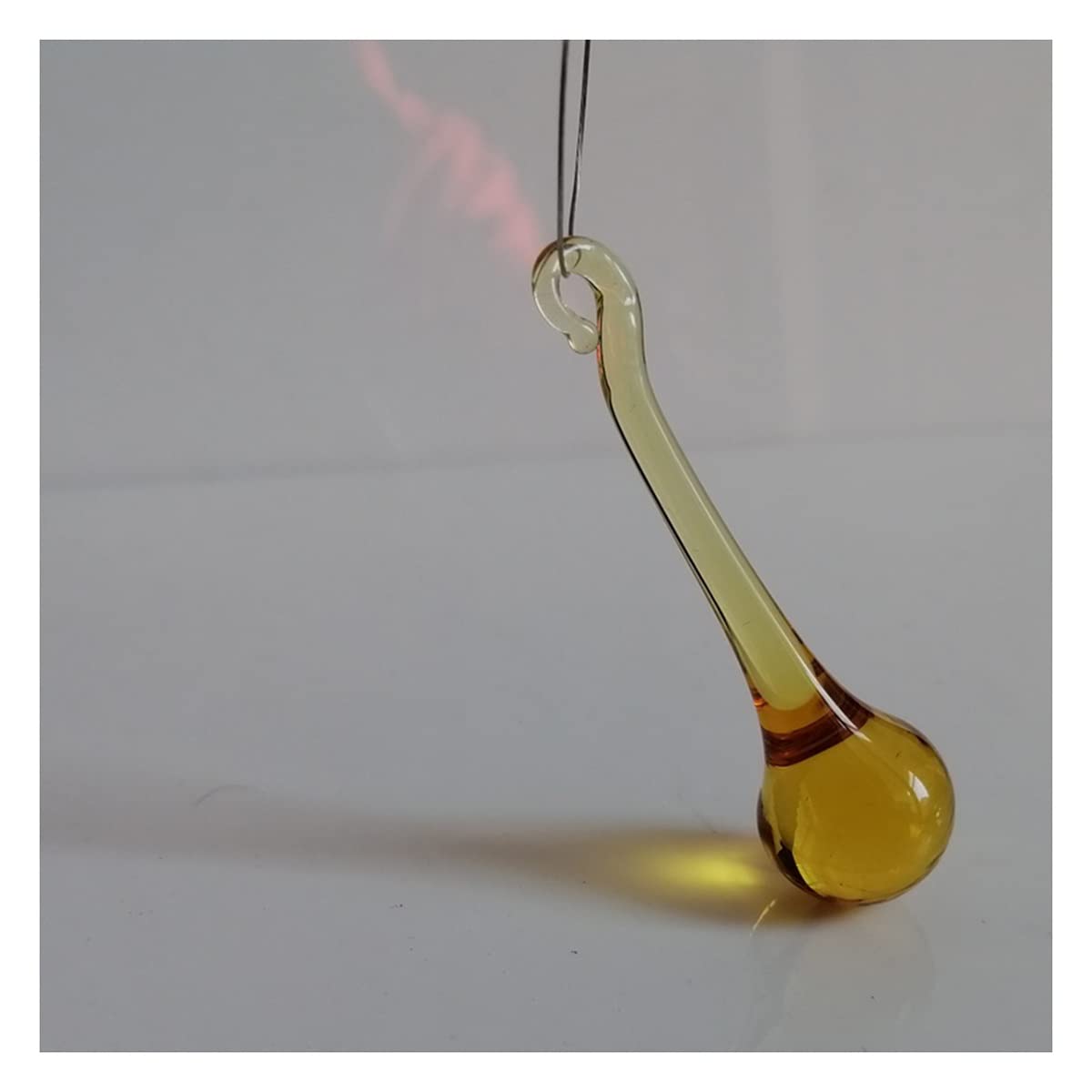 Chandelier Crystal Prisms Pendants 10Pcs 53mm Raindrop Crystal Prisms Pendant Chandelier Lamp Lighting Parts Crystals Lighting Lamp Replacement Parts (Color : Yellow)