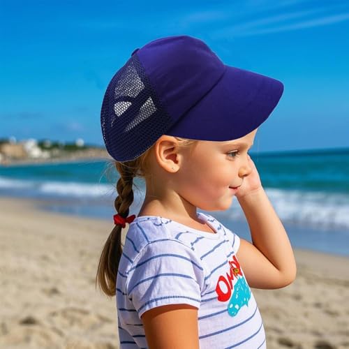 Toddler Baseball Cap Baby Cap Sun hat Breathable Mesh Solid Color hat for Kids boy Girl Age 3-5t4