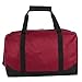 30 Liter, 17 Inch Canvas Duffle Bags for Men and Women – Travel Weekender Overnight Carry-On Shoulder Duffel Tote Bags (Red)