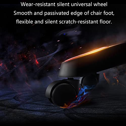 Cadeira de jogos, cadeira de escritório, cadeira de mesa com apoio para os pés, apoio lombar, apoio