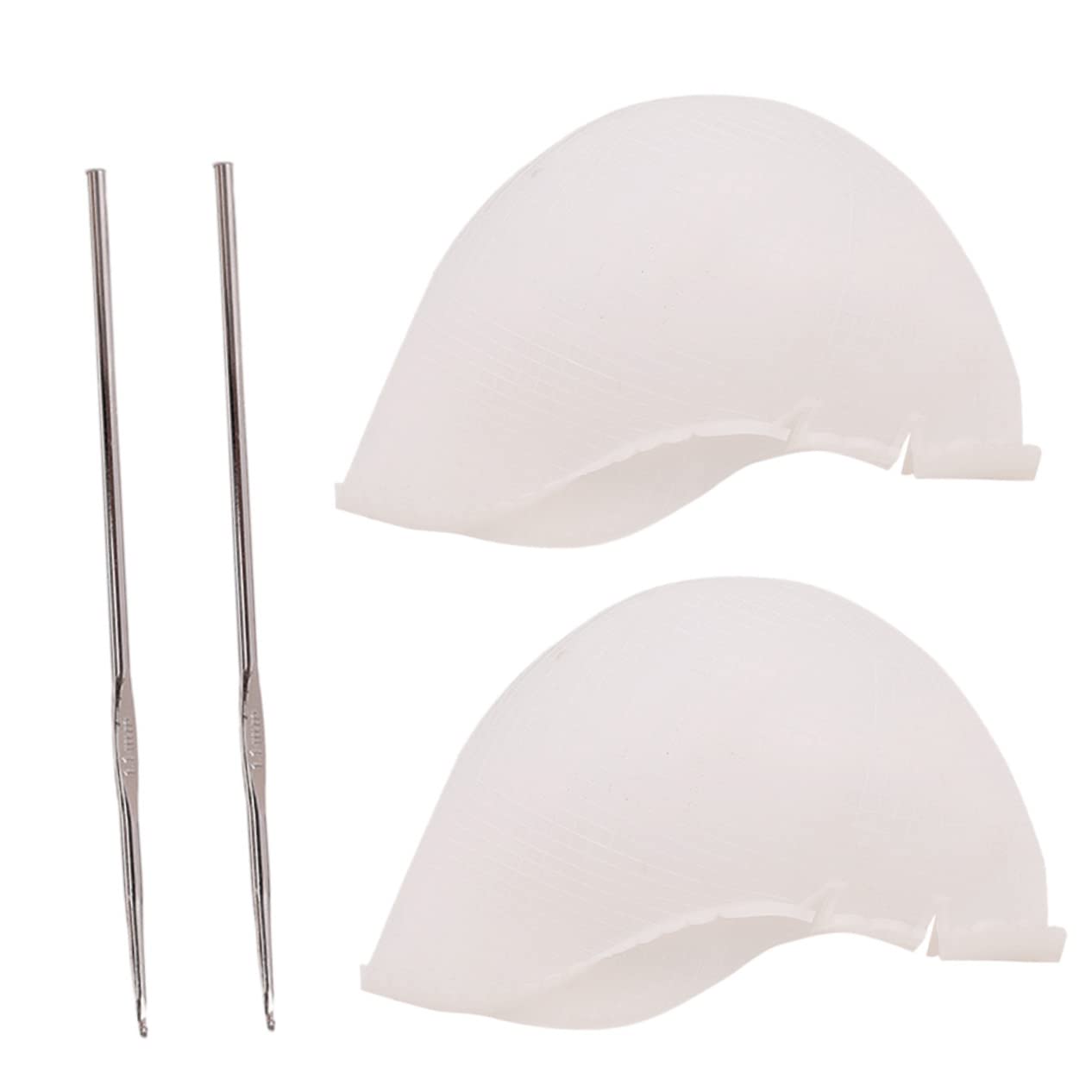 OSOLADY Professional Hair Coloring Hats Set of Silicone Dyeing Caps for Home Salon