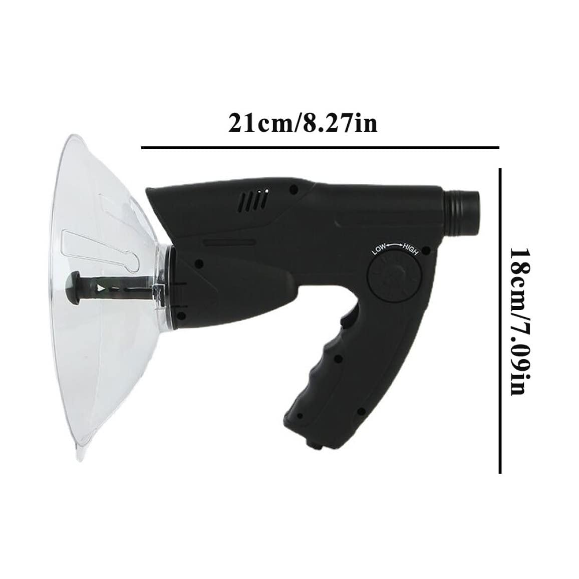Dispositivo di ascolto parabolico 8X Microfono parabolico Monoculare HD Birds Watching e ascolto Dispositivo amplificatore audio per registrazione di uccelli Osservazione, parabola