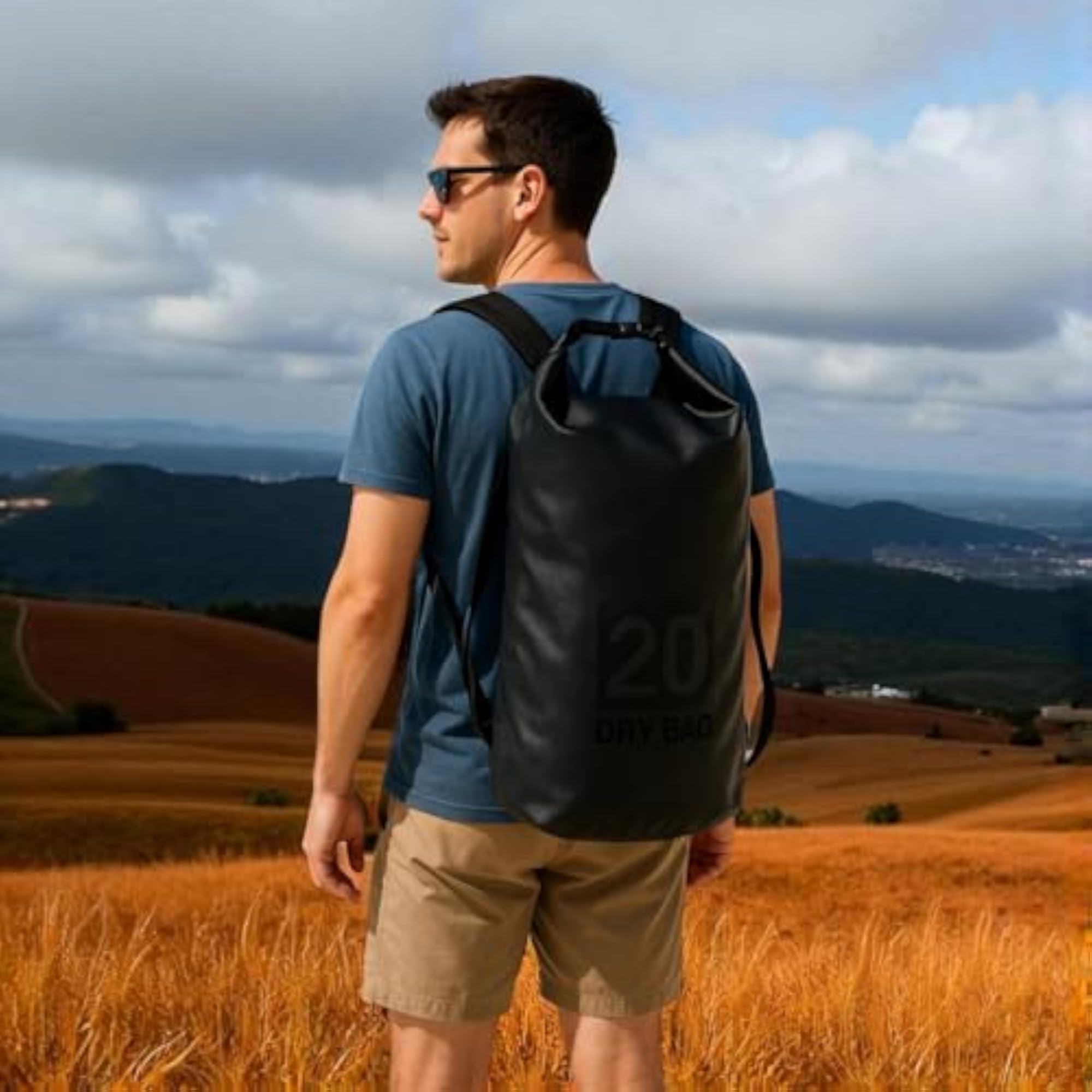 Waterproof Roll Top Dry Bag for Camping and Outdoor Activities