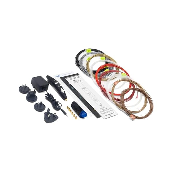 3Doodler PRO (2025) Stylo d'impression 3D, outil de conception et de prototypage pour professionnels créatifs, comprend des matériaux plastiques spéciaux, un jeu de buses interchangeables et plus – Image 5