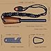 BA-KOR U.S.A 8mm thick DC53 steel 38.5CM (15.4in) (full tang) fixed knife+Nylon sheath&(5.9in) cerium igniter, suitable for outdoor hunting, camping, Jungle Survival, exploration, EDC tool knife