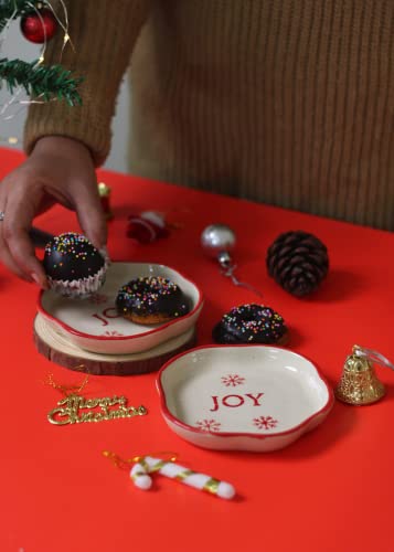 Image of WEAVING HOMES Joy Handmade Dessert Plate, Size: 11 cm Microwave & Dishwahsher Safe (Set of 1)