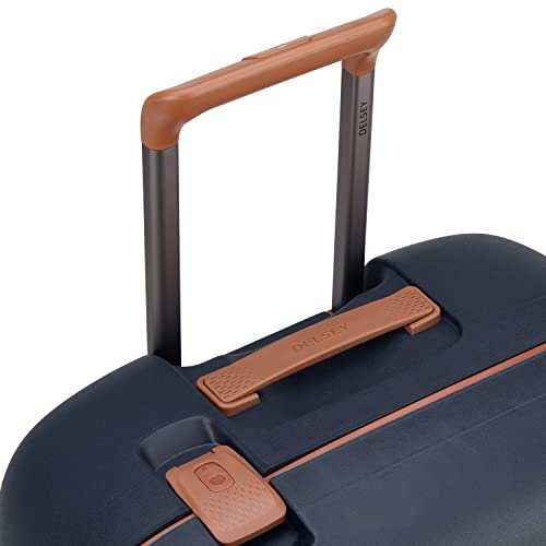 Image of DELSEY PARIS Moncey 69 cms Medium Check-in Polypropylene Hardsided 8 Wheels Spinner Luggage /Suitcase /Trolley Bag for Travel with TSA Lock- Ink Blue