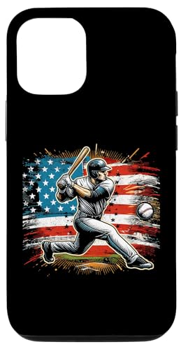iPhone 13 Pro Baseball Patriotic American US Flag 4th Of July Men Women Case