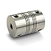 Ruland FSMR32-15-8-SS 303 Stainless Steel Beam Coupling, 6-Beam Set Screw Style, 15 mm x 8 mm Bores, 31.8 mm OD, 44.5 mm Length