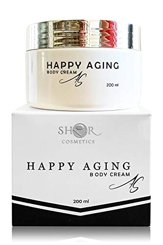 Happy Aging Body Cream with Hyaluronic Acid, Densorphin, Genistein, Lecigel | Anti Aging Moisturizer Firming Cream for Elastic, Smooth and Shining Skin - 200Ml