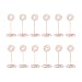 Artliving 12pcs Place Card Holder Memo Holder Clip Photo Holder Table Number Holder Round Shape Rose Gold
