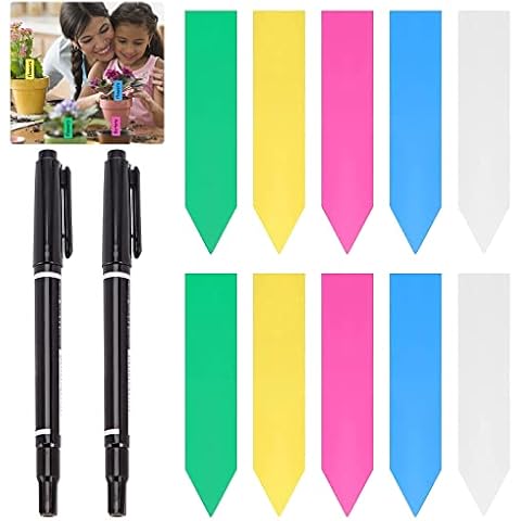 Pflanzenschilder, 500Stk Plastik Pflanzenschilder Wetterfest Etiketten, Garten Pflanze Etiketten, Kunststoff Beschriften Pflanzen Etiketten Cover