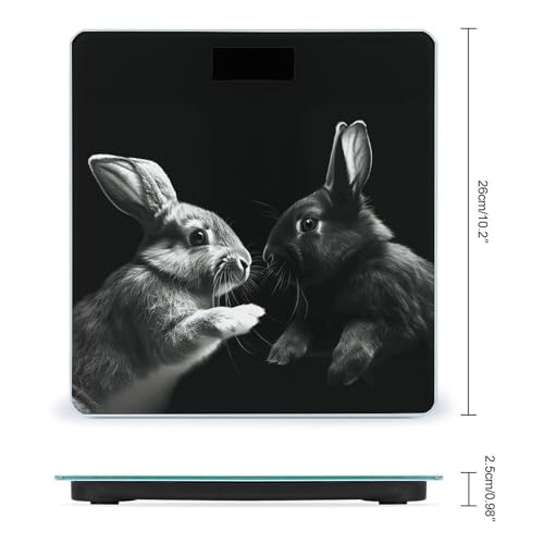Báscula Digital de Baño con Vidrio Templado y Pantalla LCD miniatura 2