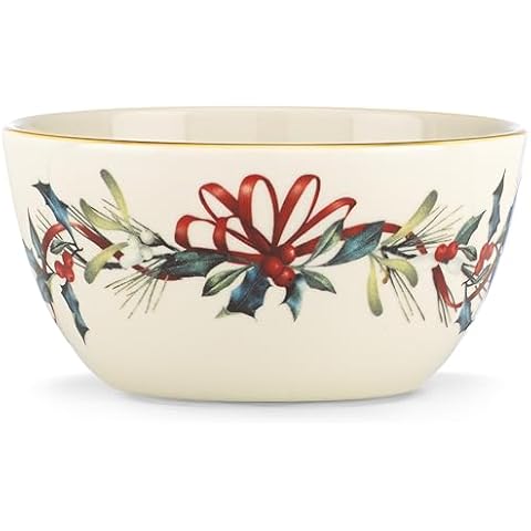 Lenox 847254 Winter Greetings 5" Bowl, Christmas & Holiday Hosting Cover