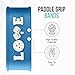 Palms-O-Aces Pickleball Paddle Grip Band | Silicone Band with Textured Grip | Secures Paddle Tape Firmly | Enhances Control and Comfort | Lightweight Accessory | Suitable for All Level | Light Blue 3B