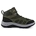 RIQTEL Men's Water-Resistant Hiking Shoes Non-Slip Work Boots Fashion Walking Sneakers for Men (Army Green, Adult, Men, 8)